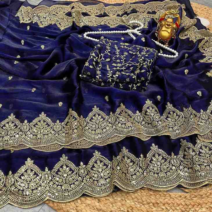 Kc 920 Vol 2 Fendy Chiffon Sequins Worked Saree Collection