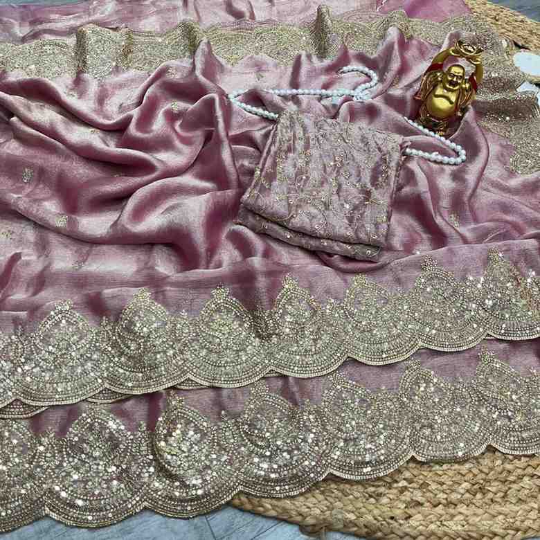 Kc 920 Vol 2 Fendy Chiffon Sequins Worked Saree Collection