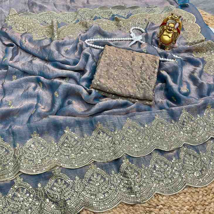 Kc 920 Vol 2 Fendy Chiffon Sequins Worked Saree Collection