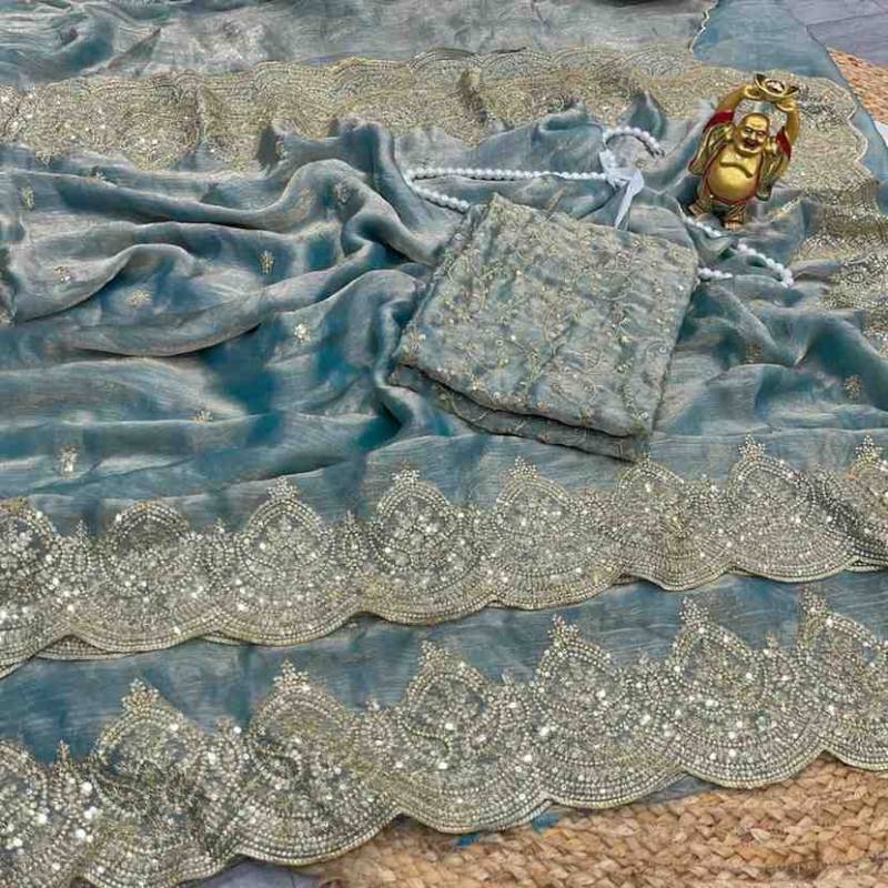 Kc 920 Vol 2 Fendy Chiffon Sequins Worked Saree Collection