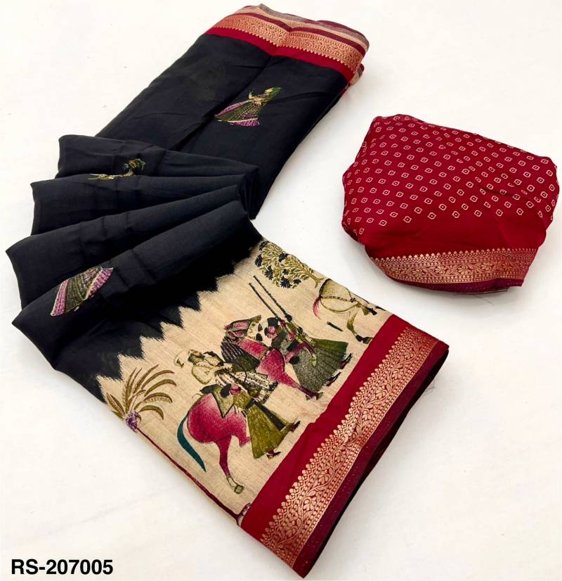 Rajyog Riyasat Mangalgiri Cotton Beautiful Printed Saree