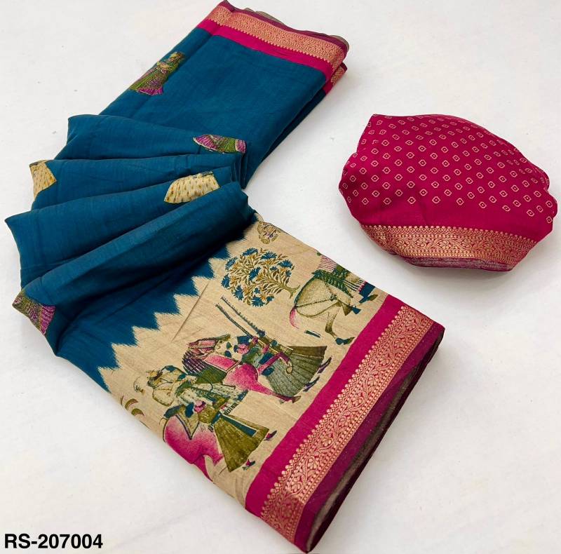 Rajyog Riyasat Mangalgiri Cotton Beautiful Printed Saree
