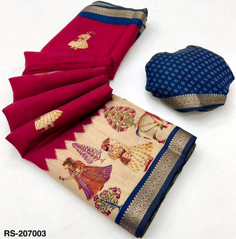 Rajyog Riyasat Mangalgiri Cotton Beautiful Printed Saree