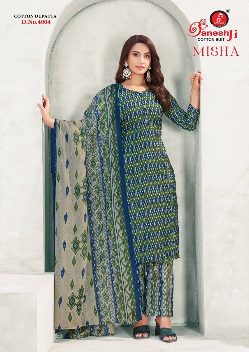 Ganeshji Misha Vol 4 Soft Cotton Printed Dress Material Collection