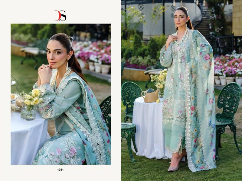 Deepsy Elaf Luxury Lawn 25 3 Cotton Embroidery Pakistani Salwar Kameez