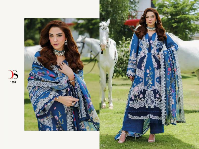 Deepsy Elaf Luxury Lawn 25 3 Cotton Embroidery Pakistani Salwar Kameez
