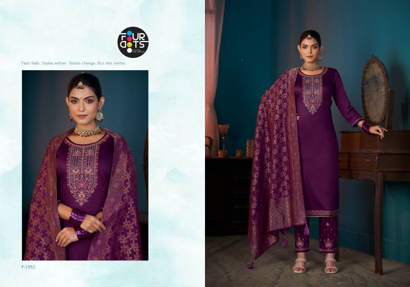 Four Dots Thridha Jam Cotton Work Designer Salwar Kameez