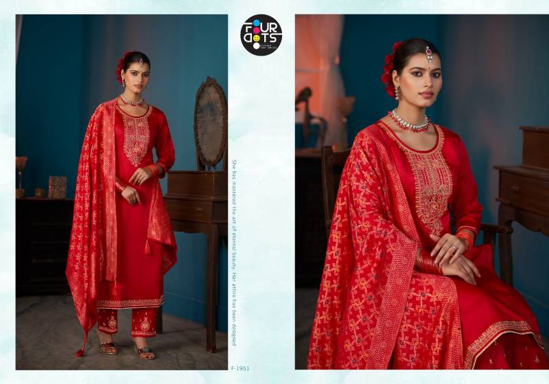 Four Dots Thridha Jam Cotton Work Designer Salwar Kameez