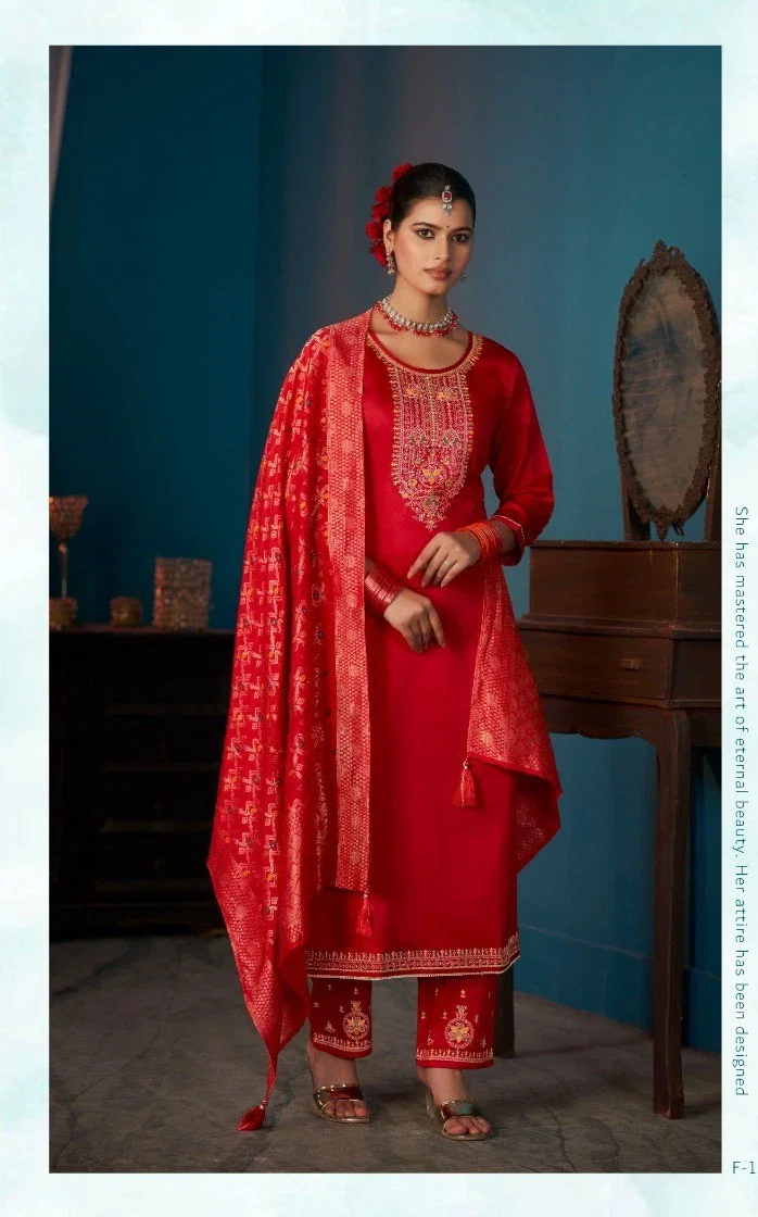 Four Dots Thridha Jam Cotton Work Designer Salwar Kameez