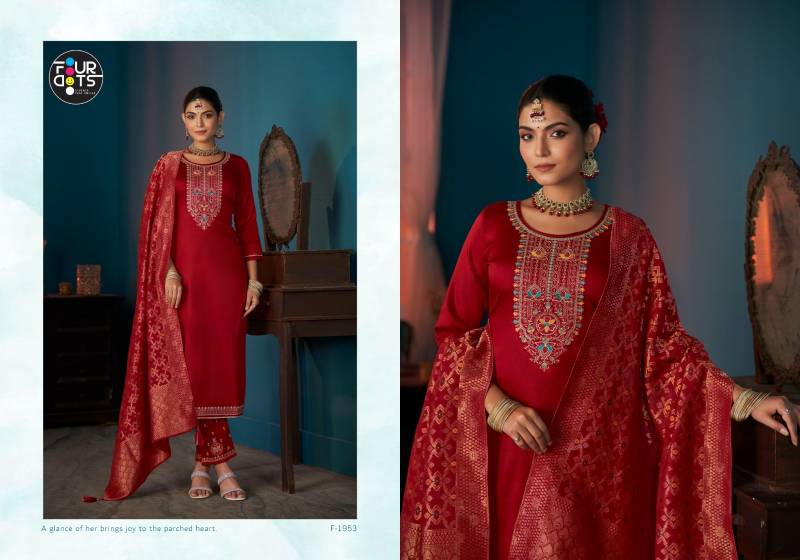 Four Dots Thridha Jam Cotton Work Designer Salwar Kameez
