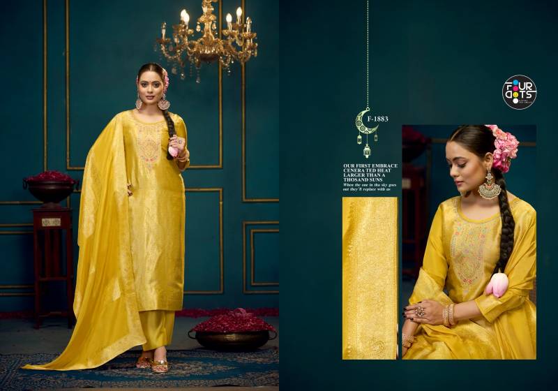Four Dots Vera Viscose Silk Jacquard Designer Salwar Kameez