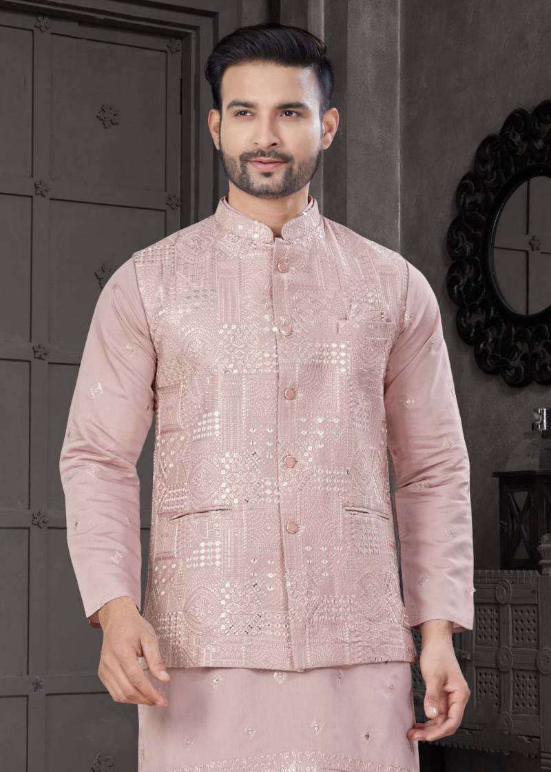 Outluk Wedding Collection Vol 31 Viscose Work Kurta Pajama Jacket