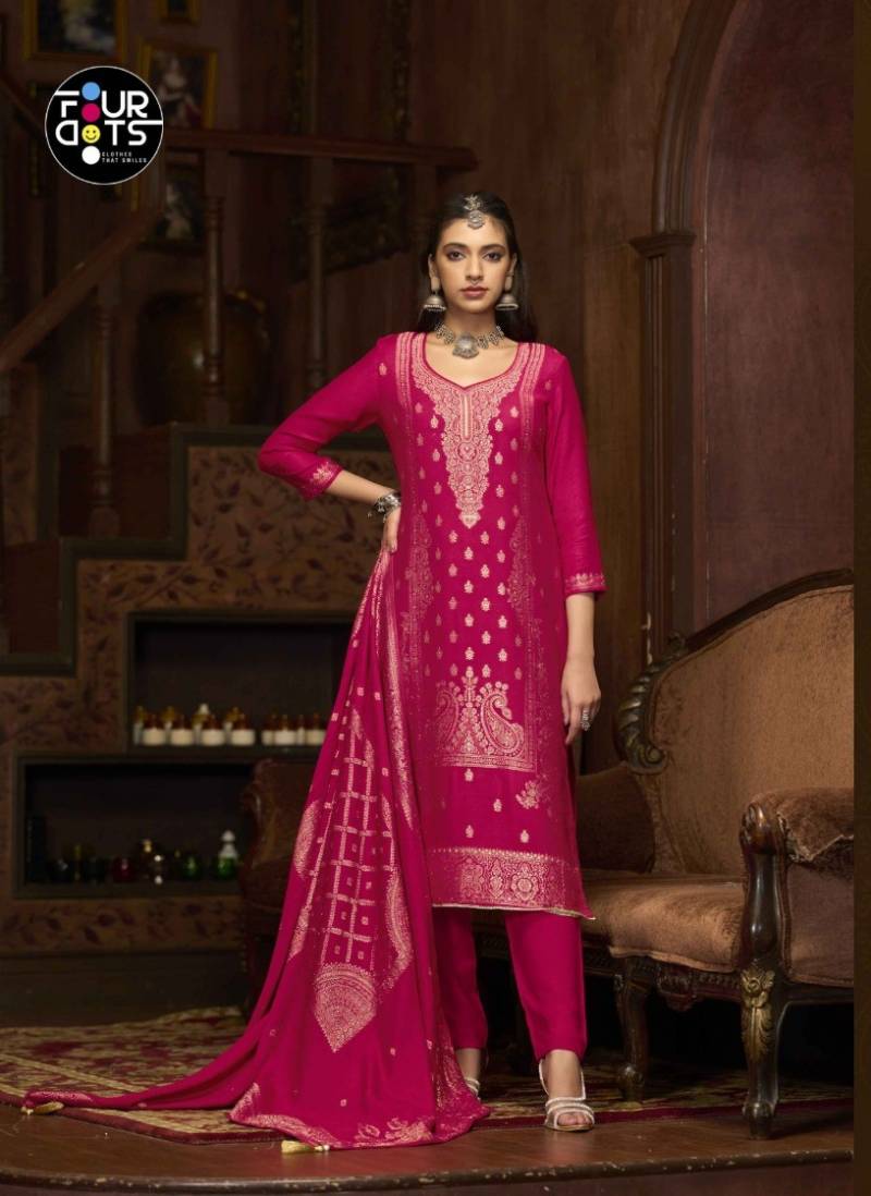 Four Dots Emmie Viscose Pashmina Jacquard Salwar Suit