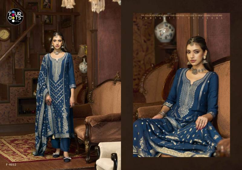 Four Dots Emmie Viscose Pashmina Jacquard Salwar Suit