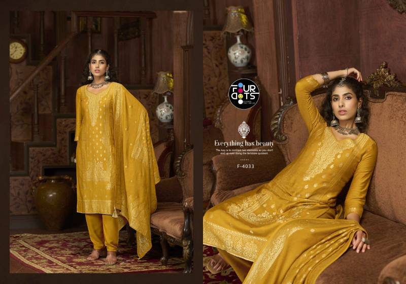 Four Dots Emmie Viscose Pashmina Jacquard Salwar Suit