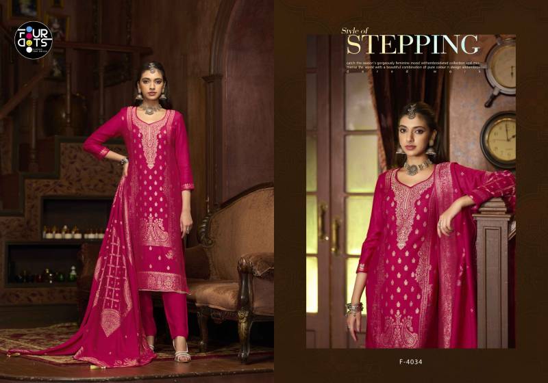 Four Dots Emmie Viscose Pashmina Jacquard Salwar Suit