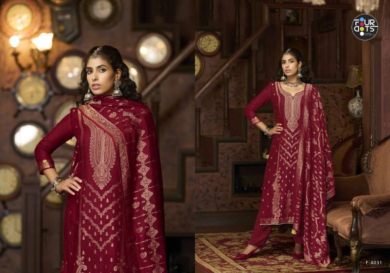 Four Dots Emmie Viscose Pashmina Jacquard Salwar Suit