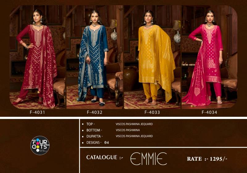 Four Dots Emmie Viscose Pashmina Jacquard Salwar Suit