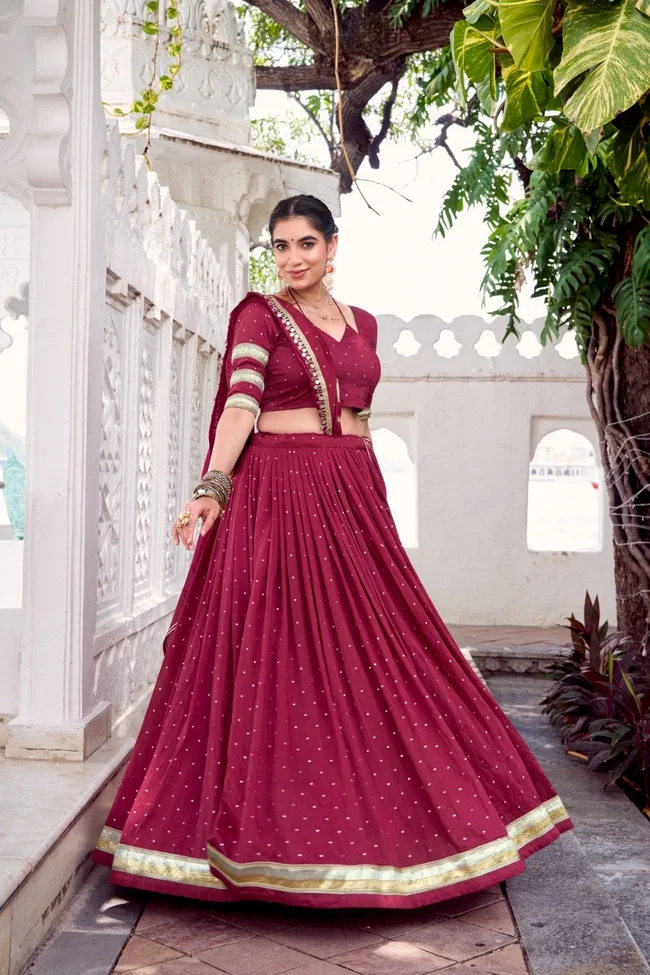 Lekha yf L 1664 Pure Chanderi Designer Lehenga Choli Collection