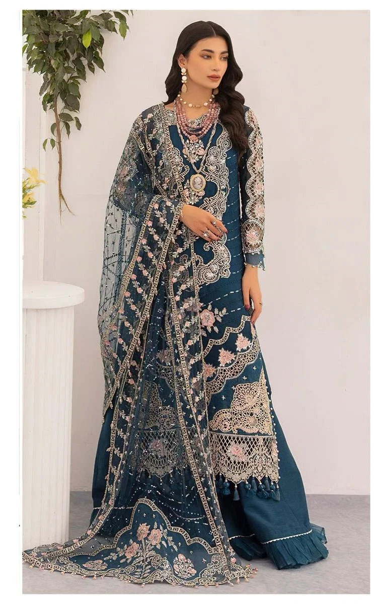Alzohaib Az 1201 Georgette With Work Pakistani Salwar Kameez