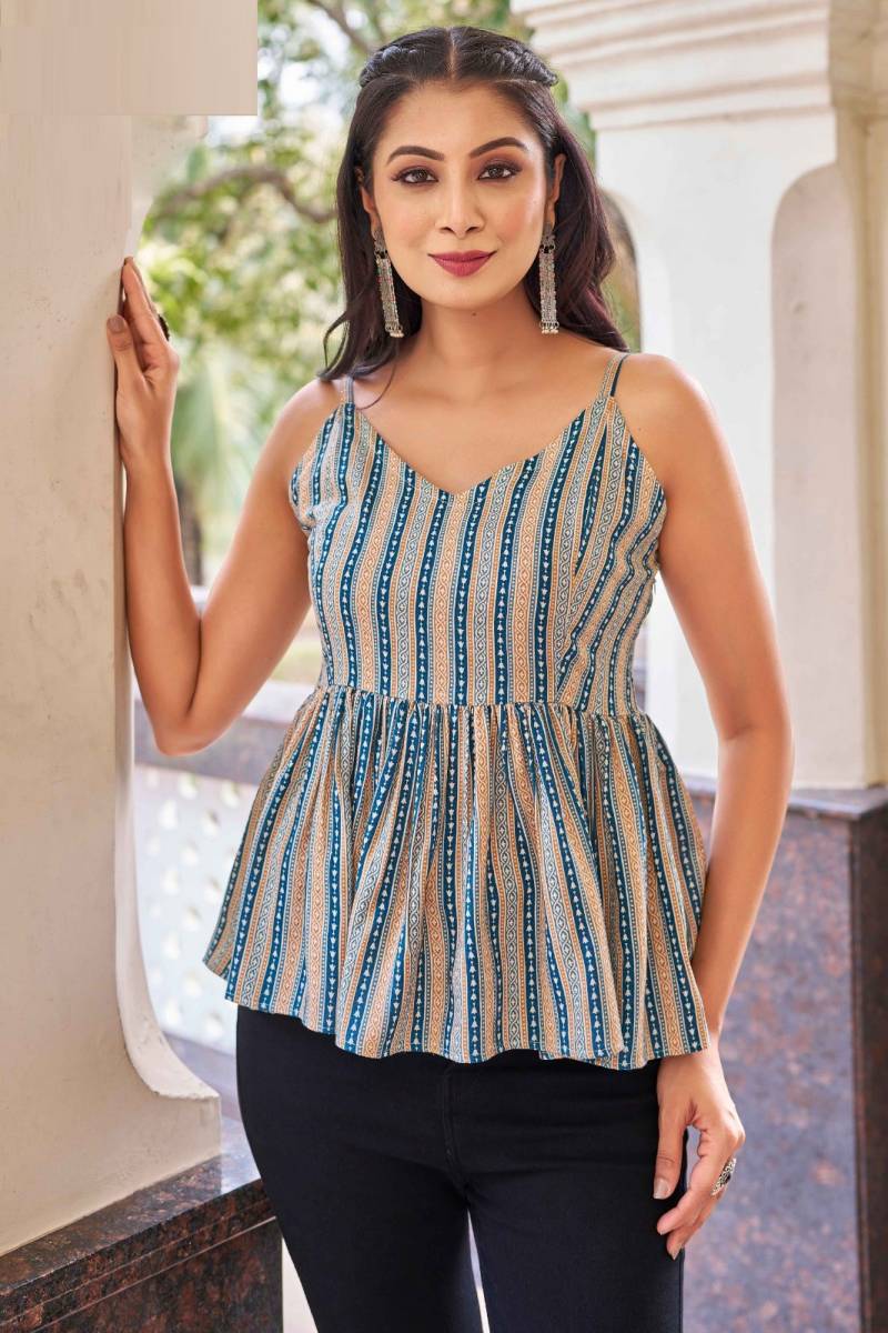 Ctz Mahasri Rayon Printed Fancy Top Collection