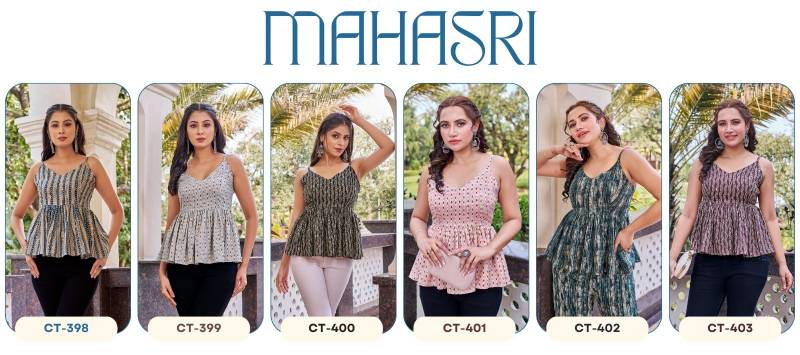 Ctz Mahasri Rayon Printed Fancy Top Collection
