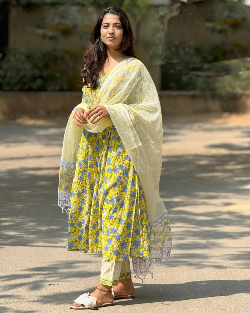 Dhruvi 362 Viscose Fancy Anarkali Kurti Set Collection