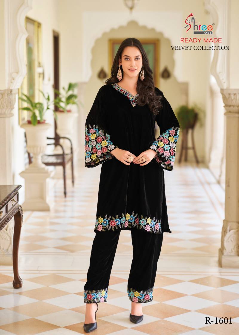 Shree R 1601 Velvet Designer Pakistani Co Ord Set Collection