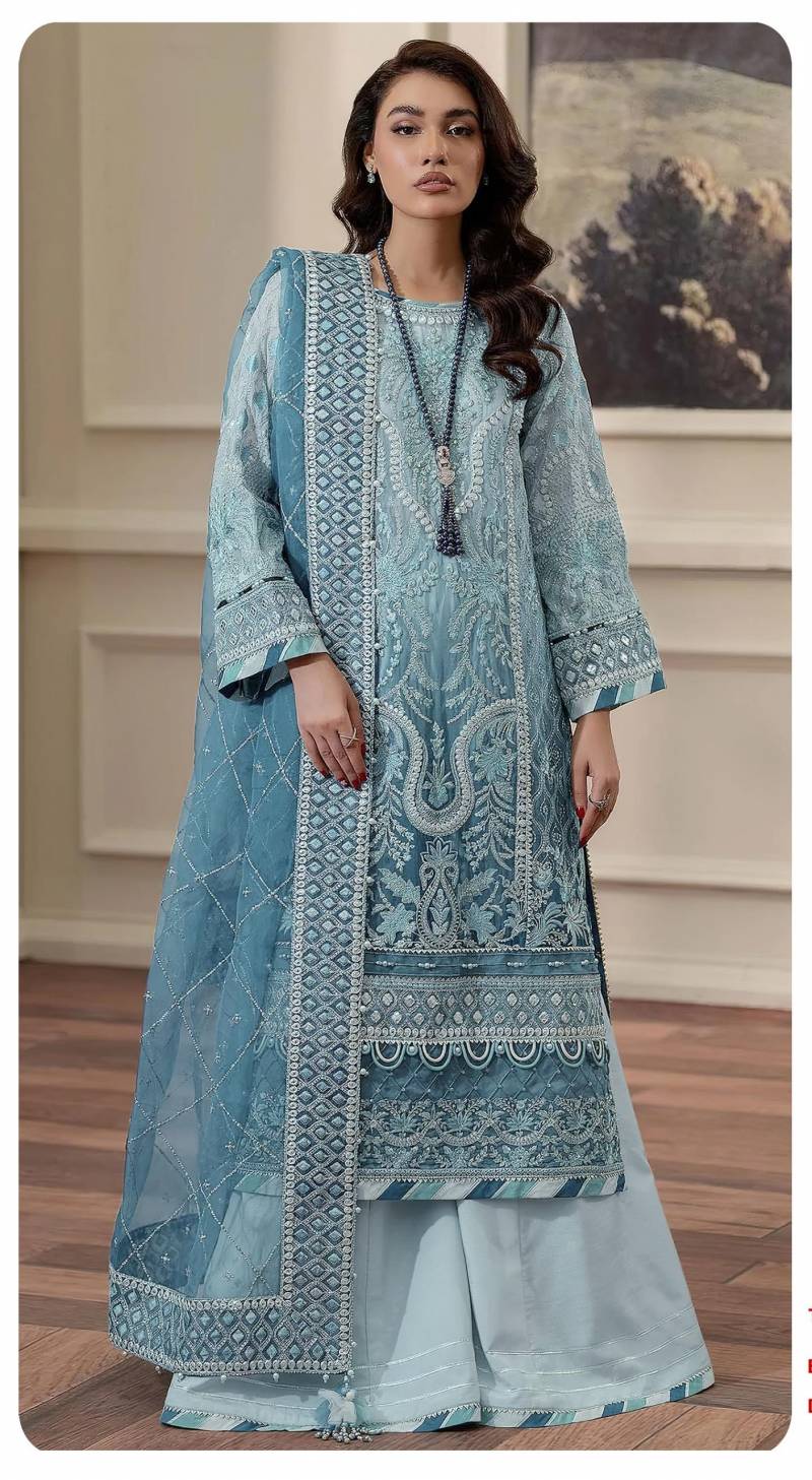 Zaha 014 And 015 Georgette Pakistani Salwar Kameez Collection
