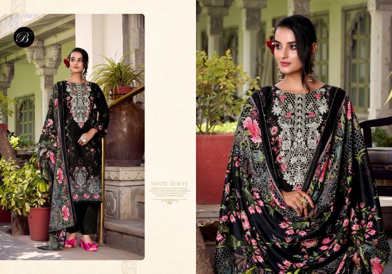 Belliza Naira Vol 118 Cotton Digital Print Embroidery Dress Material