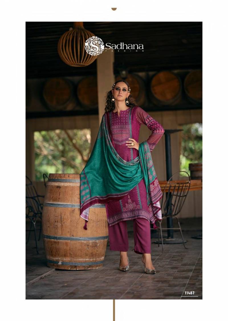 Sadhana Serene Viscose Pashmina Digital Print Work Salwar Suits