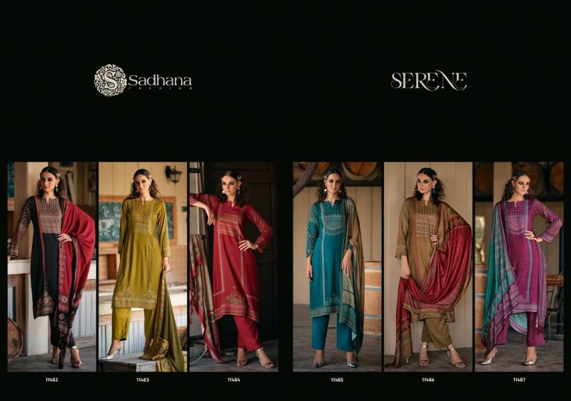 Sadhana Serene Viscose Pashmina Digital Print Work Salwar Suits