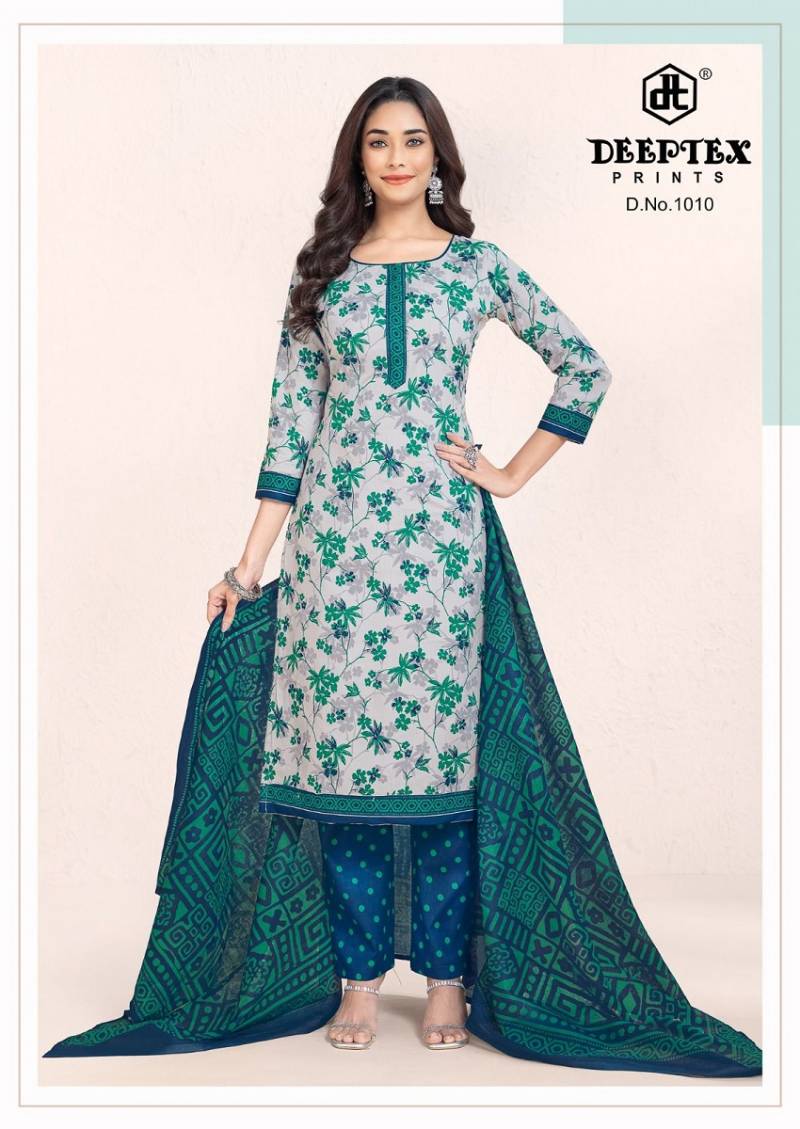 Deeptex Aaliza Vol 10 Cotton Printed Dress Material Collection