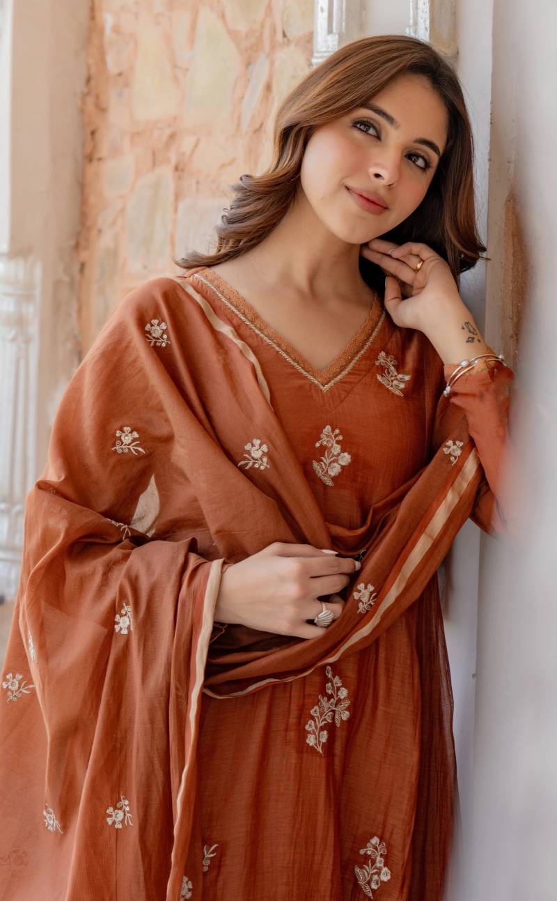 Dhruvi 369 Designer Silk Kurti With Bottom Dupatta Set