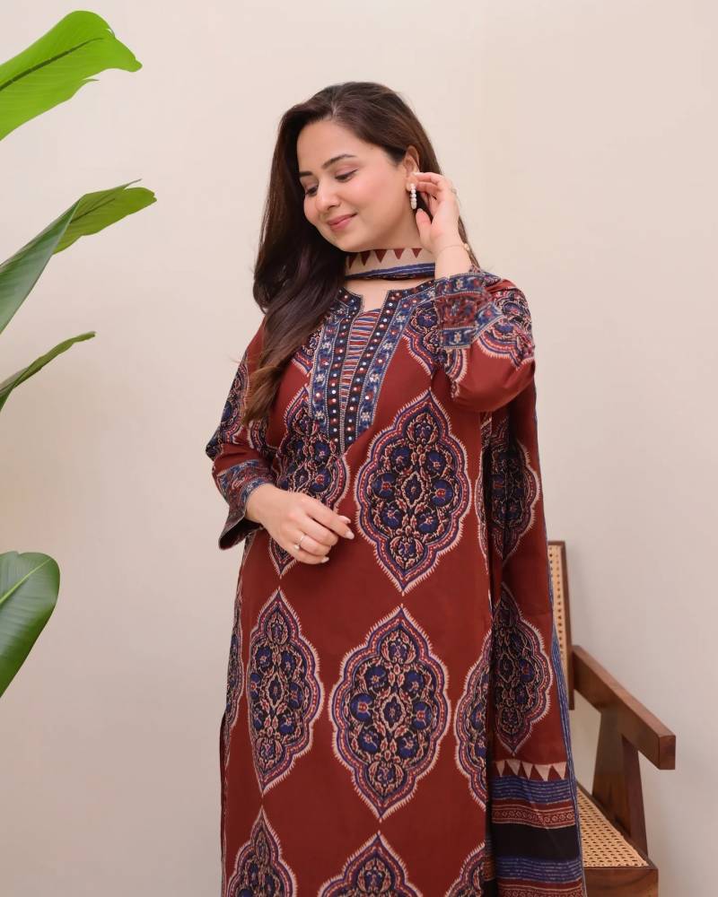 Dhruvi 372 Viscose Fancy Kurti With Bottom Dupatta Collection