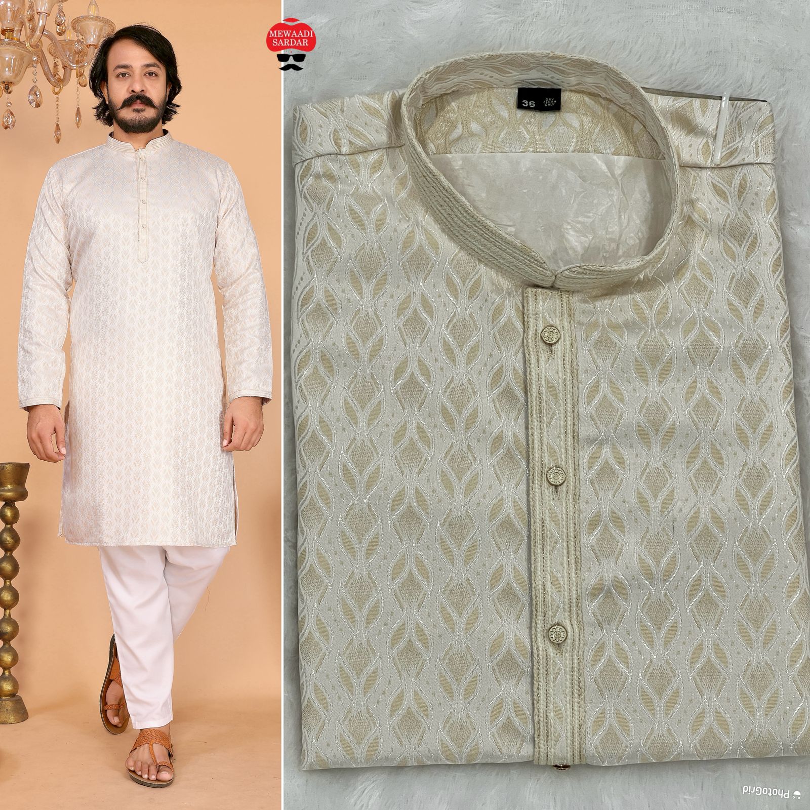 Lekha LI Barati Heavy Jacquard Silk Kurta Pajama Collection
