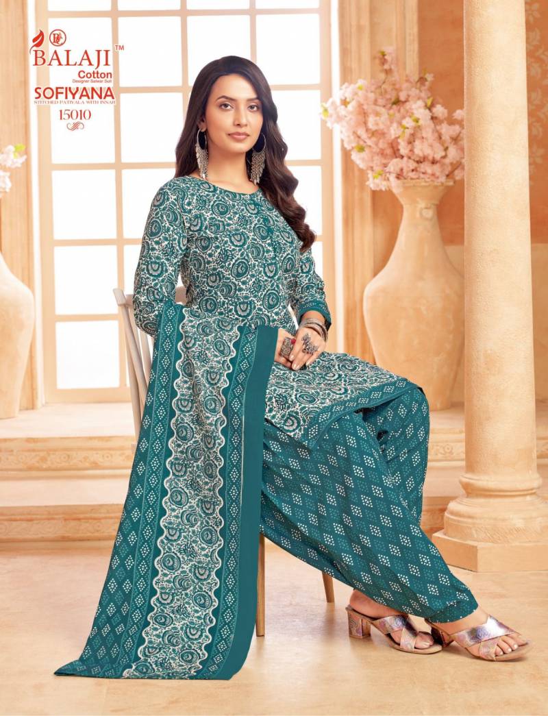 Balaji Sofiyana Vol 15 Readymade Cotton Printed Kurti Set