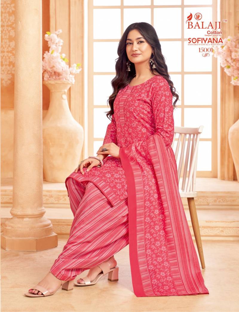 Balaji Sofiyana Vol 15 Readymade Cotton Printed Kurti Set
