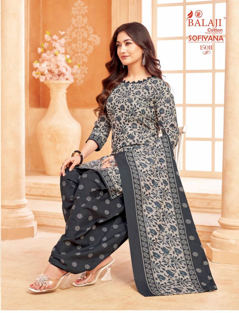 Balaji Sofiyana Vol 15 Readymade Cotton Printed Kurti Set