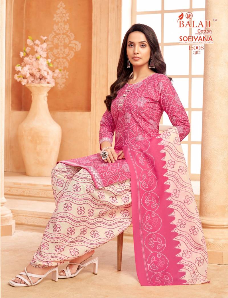 Balaji Sofiyana Vol 15 Readymade Cotton Printed Kurti Set