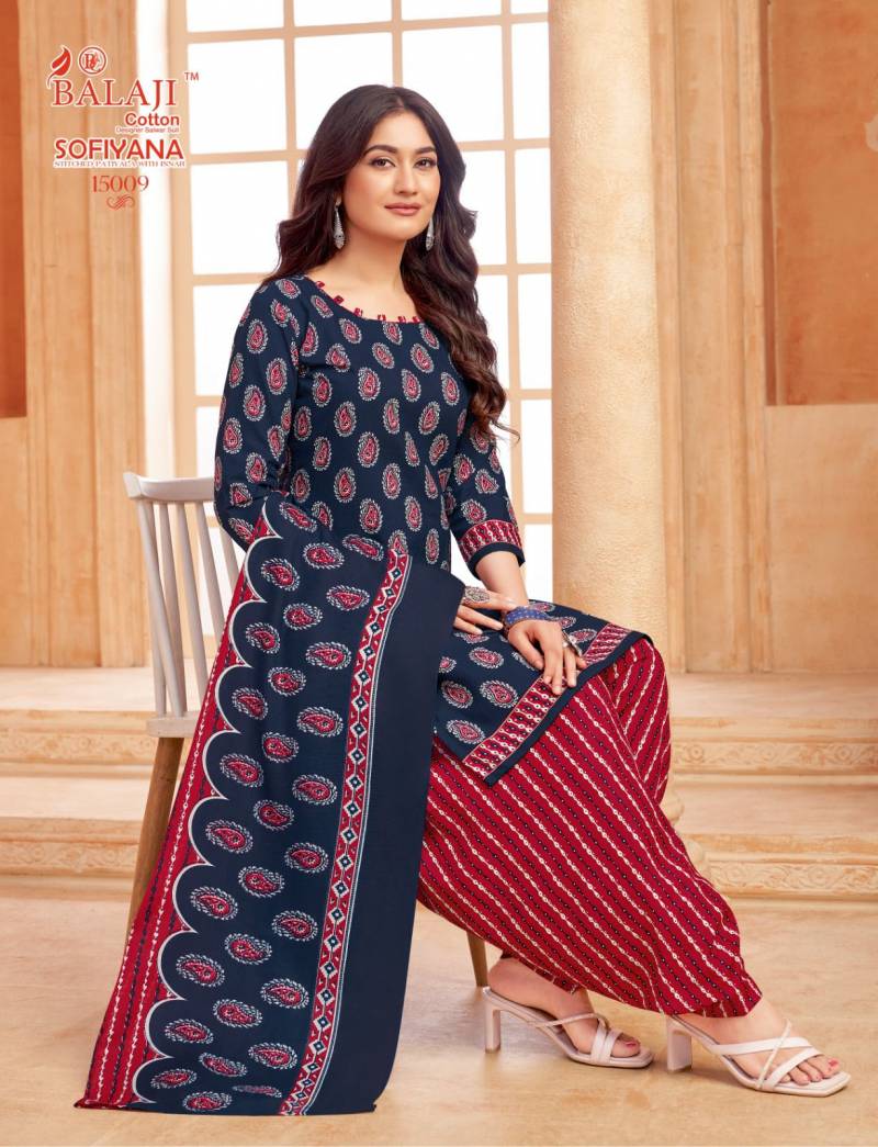 Balaji Sofiyana Vol 15 Readymade Cotton Printed Kurti Set