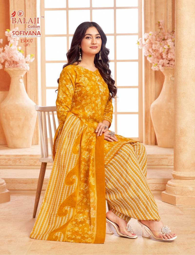 Balaji Sofiyana Vol 15 Readymade Cotton Printed Kurti Set