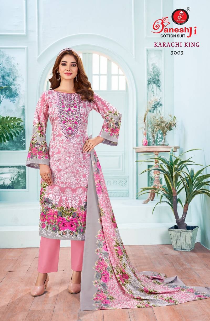 Ganeshji Karachi King Vol 3 Karachi Cotton Printed Dress Material