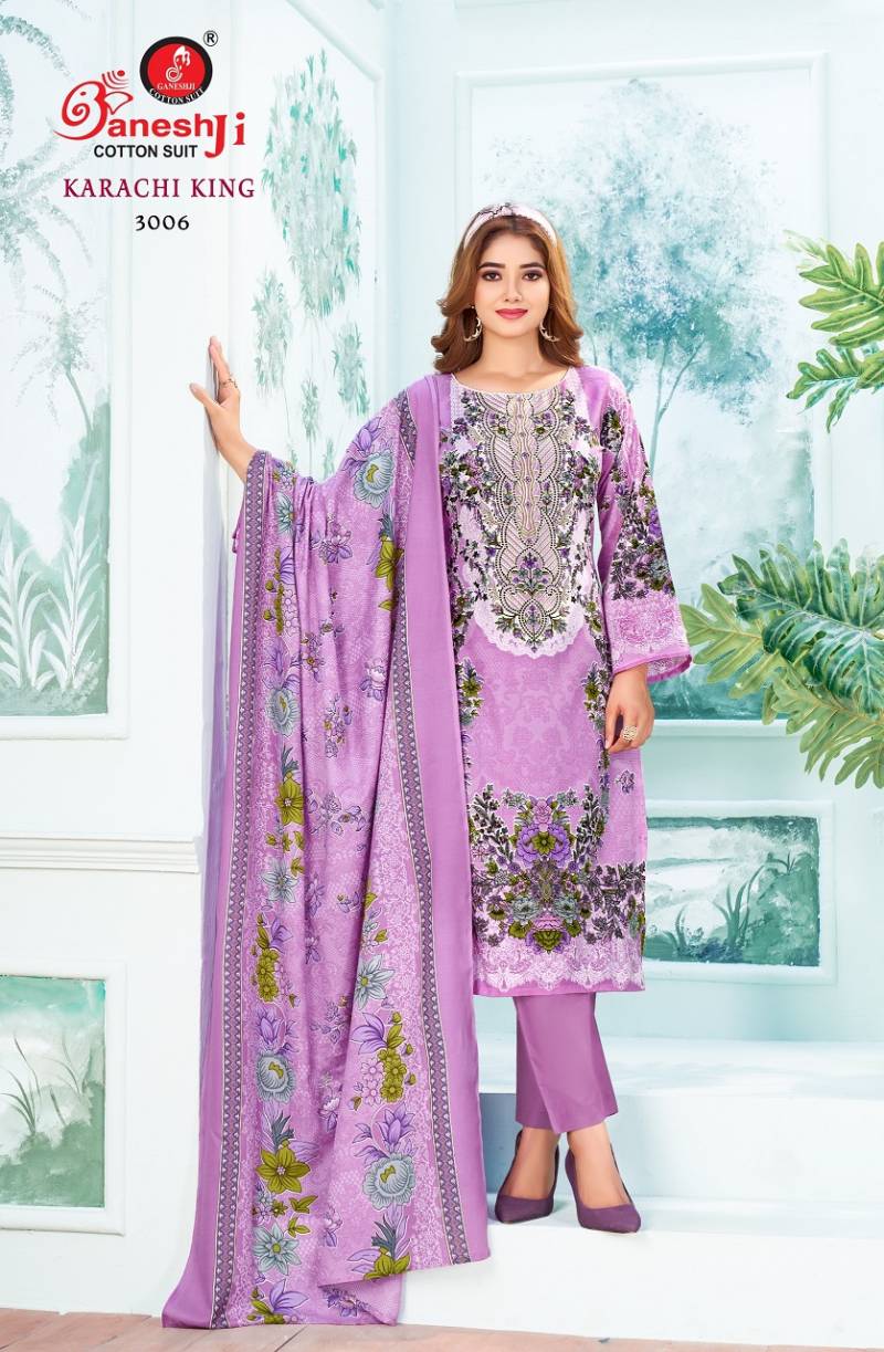 Ganeshji Karachi King Vol 3 Karachi Cotton Printed Dress Material