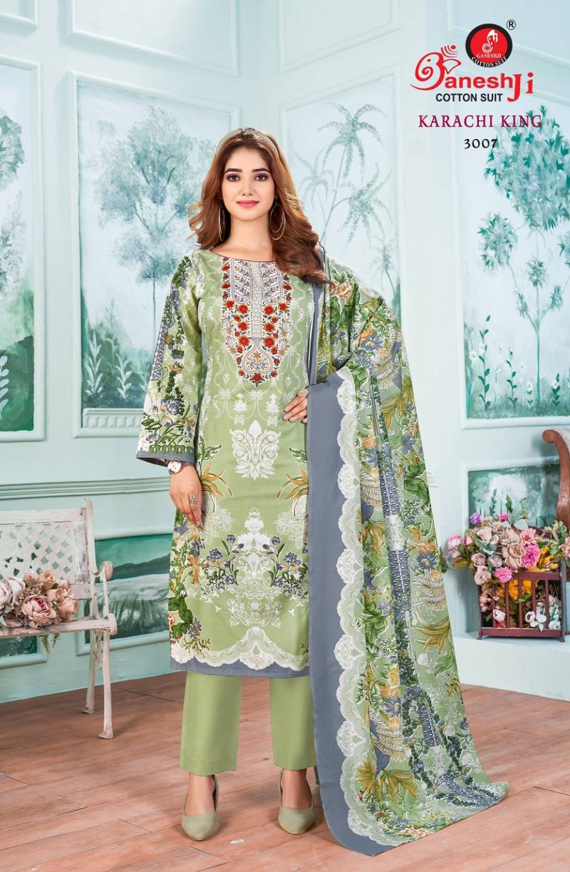 Ganeshji Karachi King Vol 3 Karachi Cotton Printed Dress Material