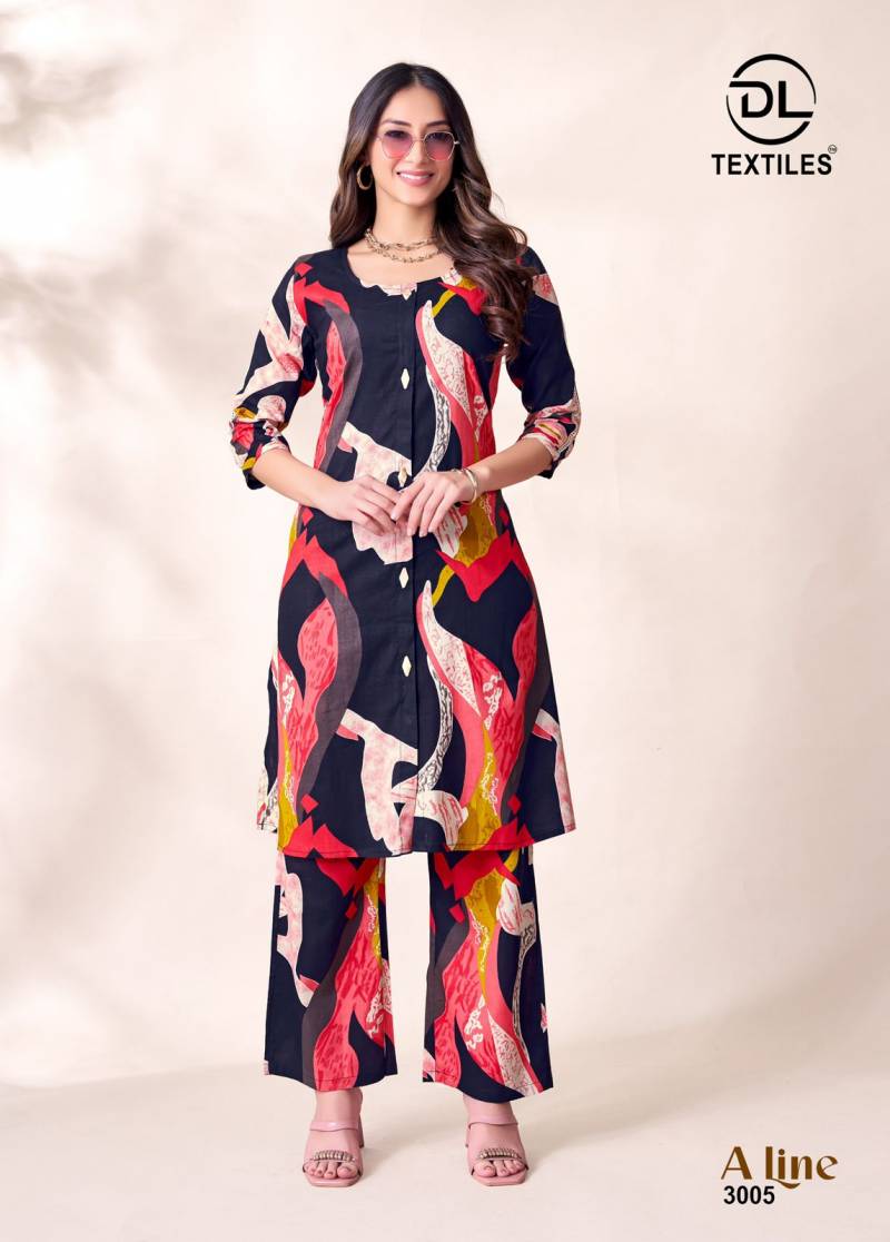 Dl A Line Vol 3 Poplin Cotton Printed A Line Long Cord Sets