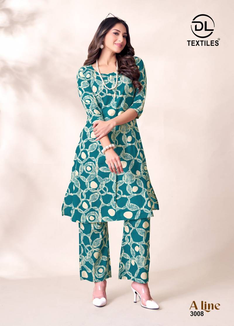 Dl A Line Vol 3 Poplin Cotton Printed A Line Long Cord Sets