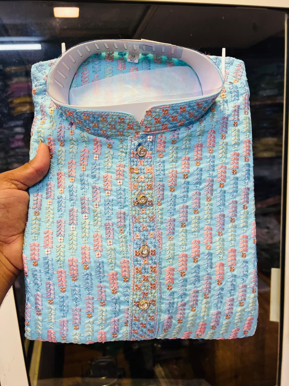 Lekha Mald Multi Colour Rayon Viscose Mens Kurta Collection