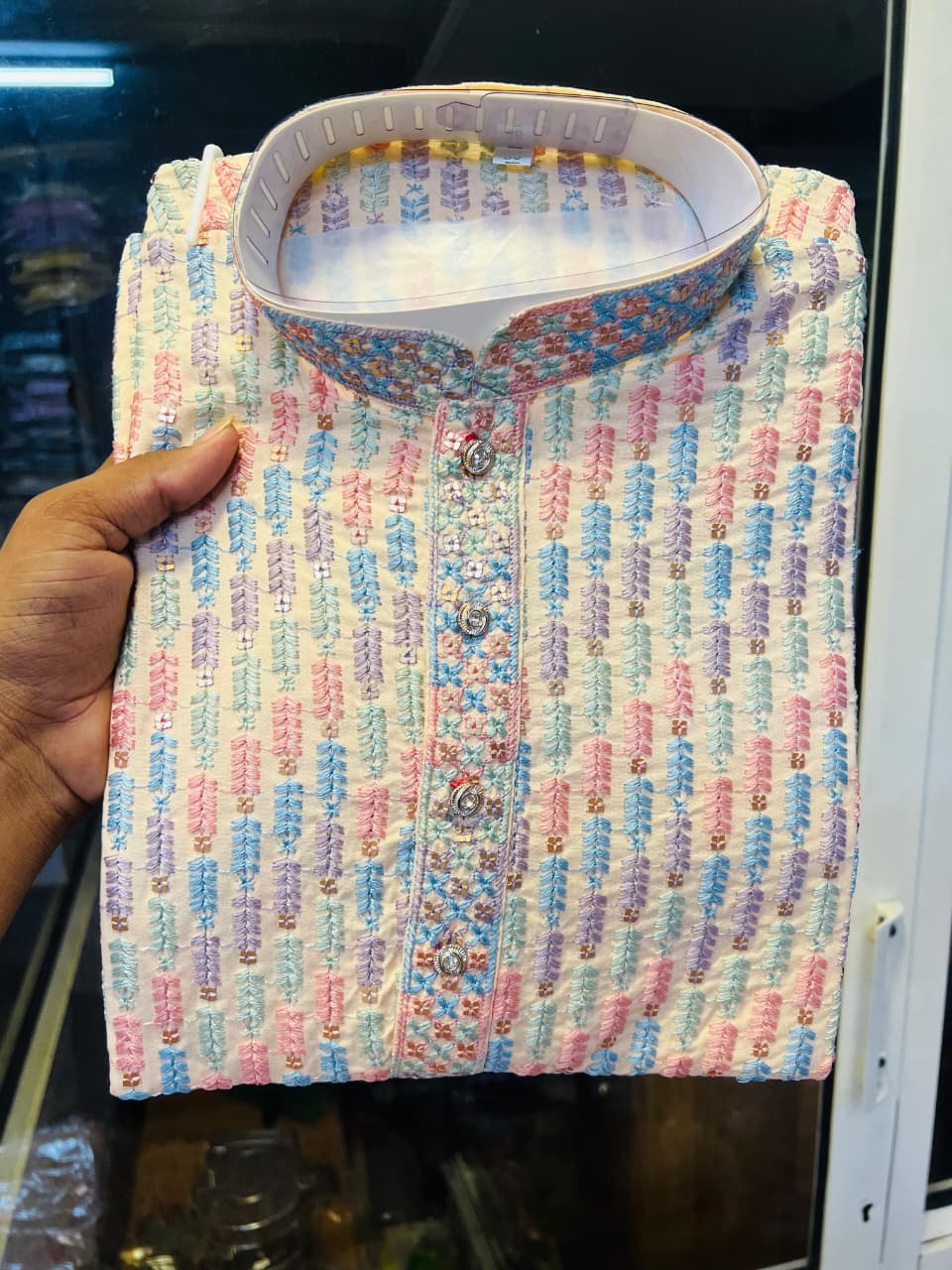 Lekha Mald Multi Colour Rayon Viscose Mens Kurta Collection
