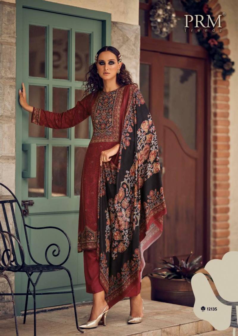 Prm Rose Viscose Pashmina Digital Print Salwar Suit Collection